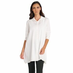 Stella Carakasi Tiburon Tunic Icon White Button Shirt Size Small